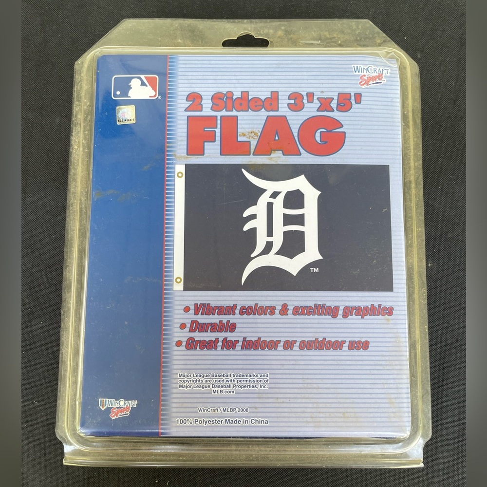Two Sided 3’ by 5’ Detroit Tigers Flag